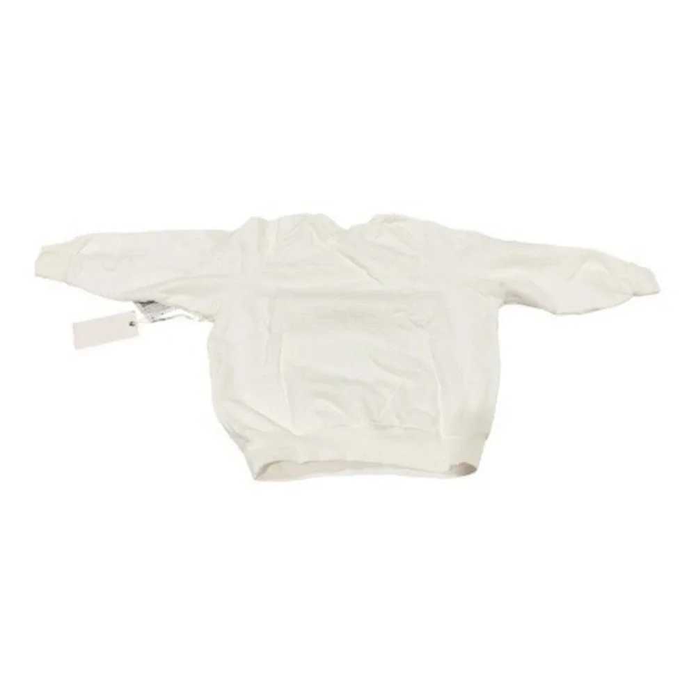 Good American Kids All Good Crewneck Sweatshirt Ivory Size 5/6